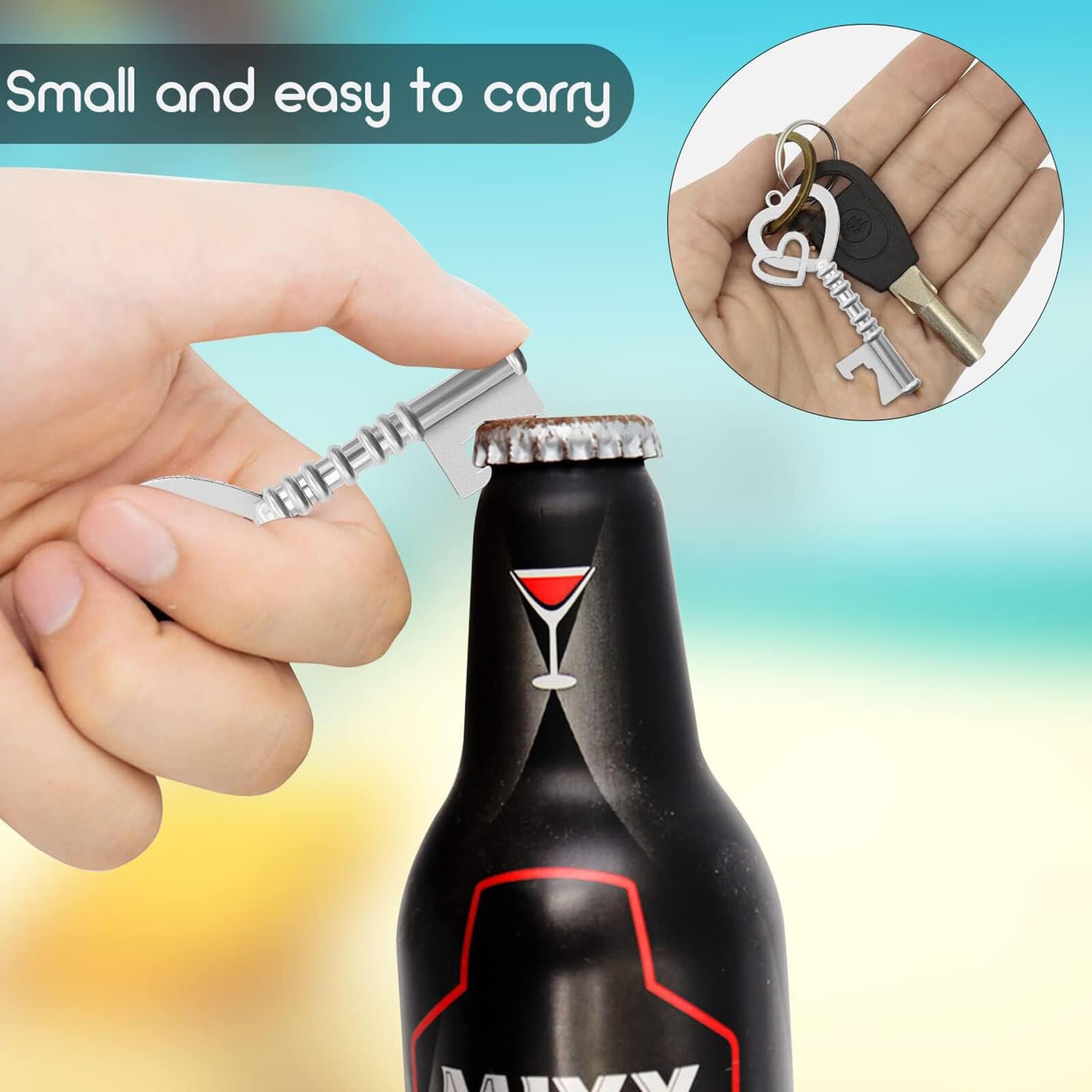 Set 20 Apribottiglie Vintage Per Matrimoni - Regalo Ospiti Con Sacchetti E Biglietti | Idea Originale E Romantica - Foto 10