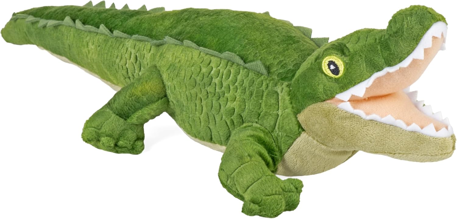 Wild Republic Cuddlekins Eco Mini Alligator, Stuffed Animal, 8 Inches, Plush Toy, Fill is Spun Recycled Water Bottles, Eco Friendly