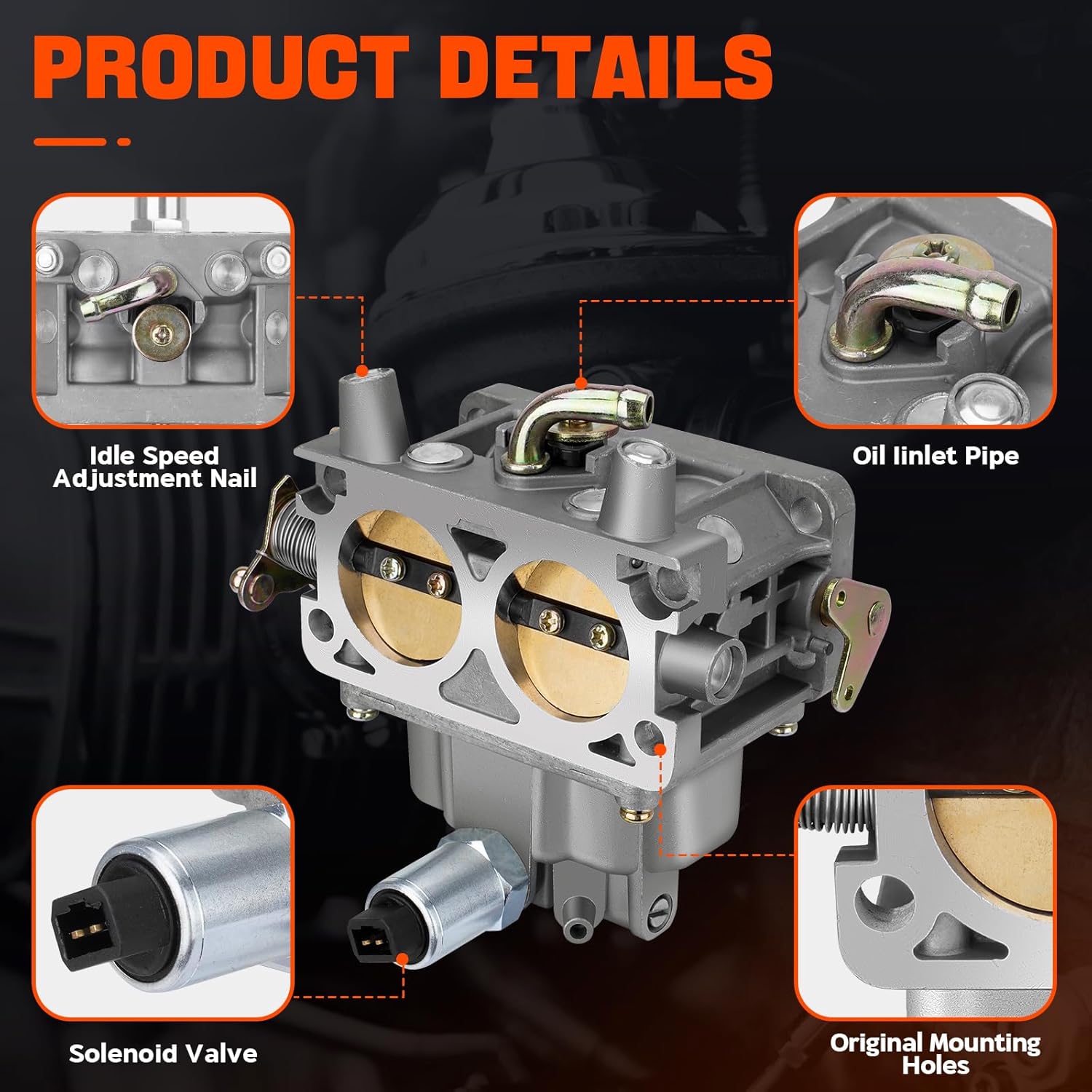 0E25480ESV Carburetor Kit Compatible with Generac GP15000 GP17500 GT760 GT990 GTH990 Replace for Generac Guardian 0G4612 0K1588 E0506 0E0506 E2548 0E2548 E25480SRV 0E25480SRV