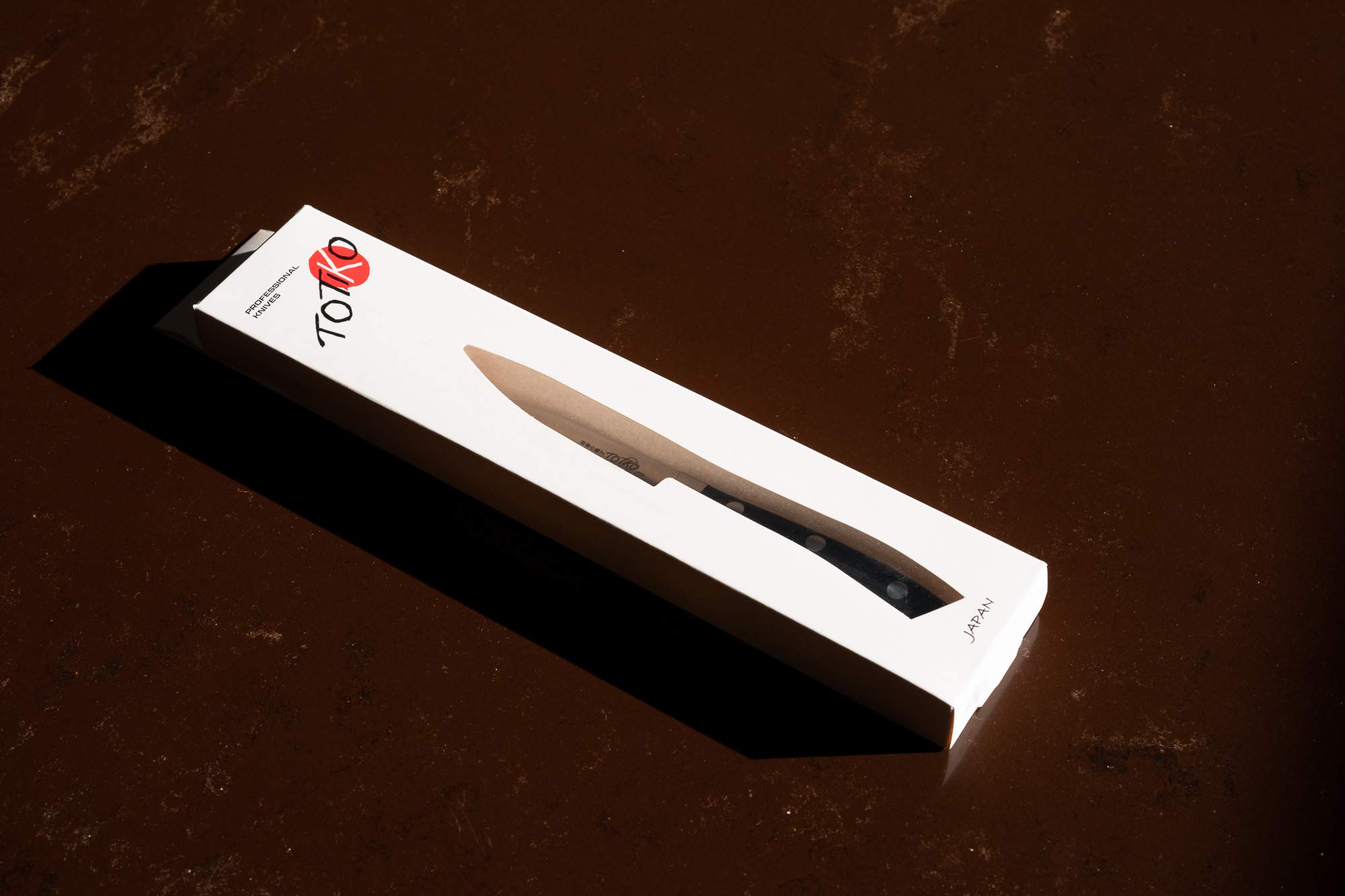 Chef Knife Professionale in Acciaio Tedesco, Coltello da Cucina Professionale Giapponese, Lama da 20,5cm, Manico in Pakkawood Color Legno, Coltello da Carne, Pesce, Vedura Japan Knives