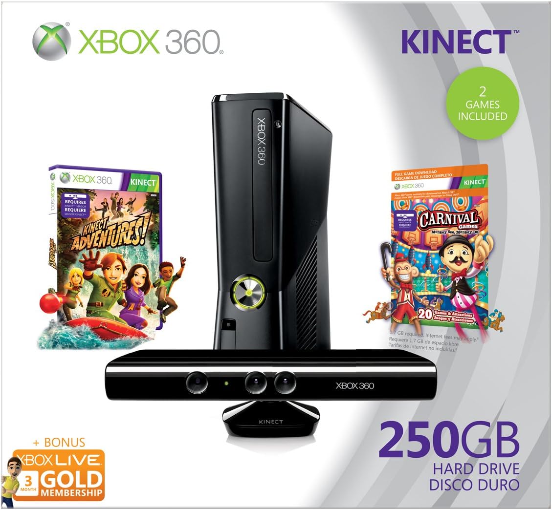 Xbox 360 250GB Holiday Value Bundle with Kinect