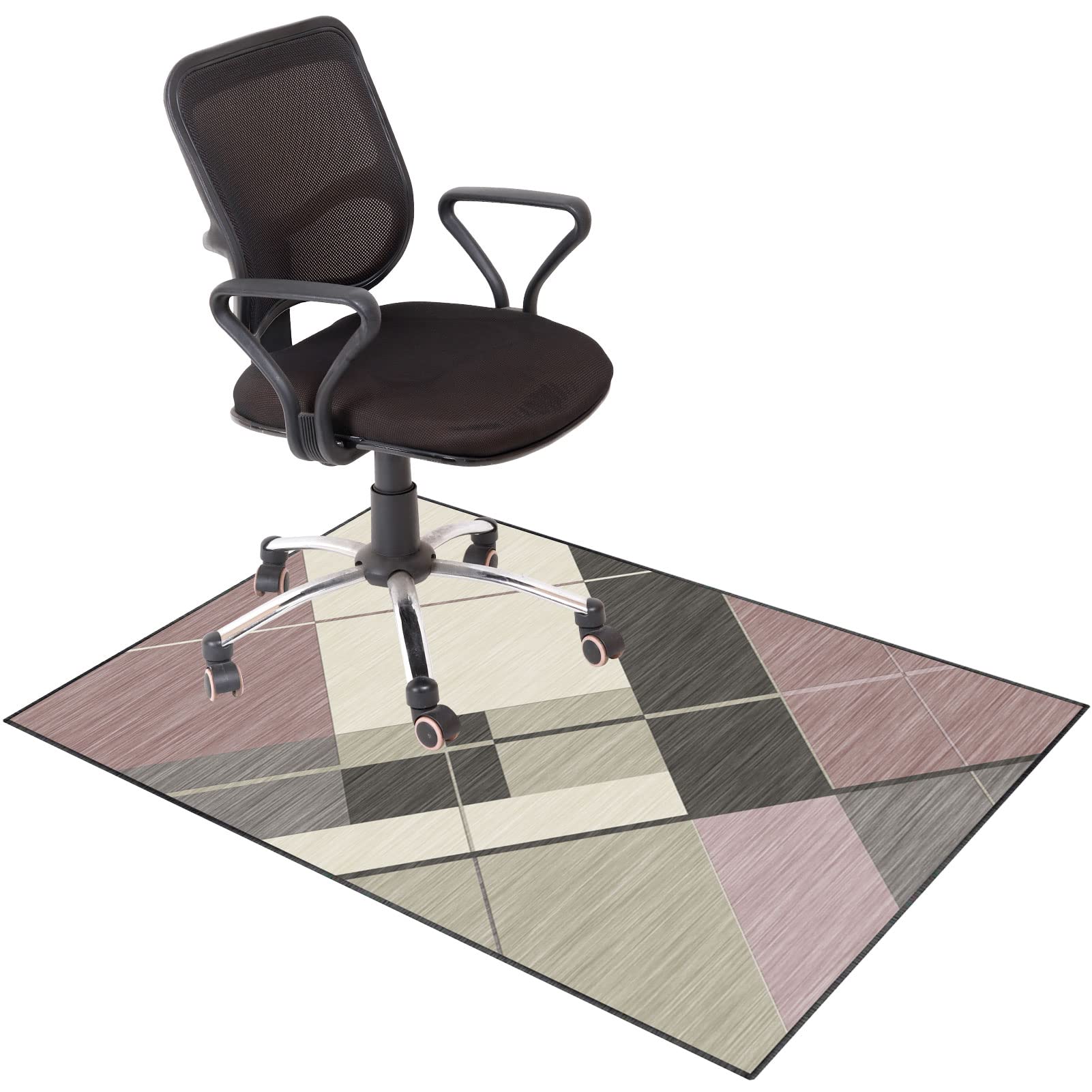 EYZO 100 × 120 cm Chair Mat For Carpeted Floor, Gaming Chair Mat, Office Chair Mat, Multi-Purpose Carpet Protector, Desk Chair For Carpeted And Hardwood Floor, Protects Floors, Non-Slip Soundproofing