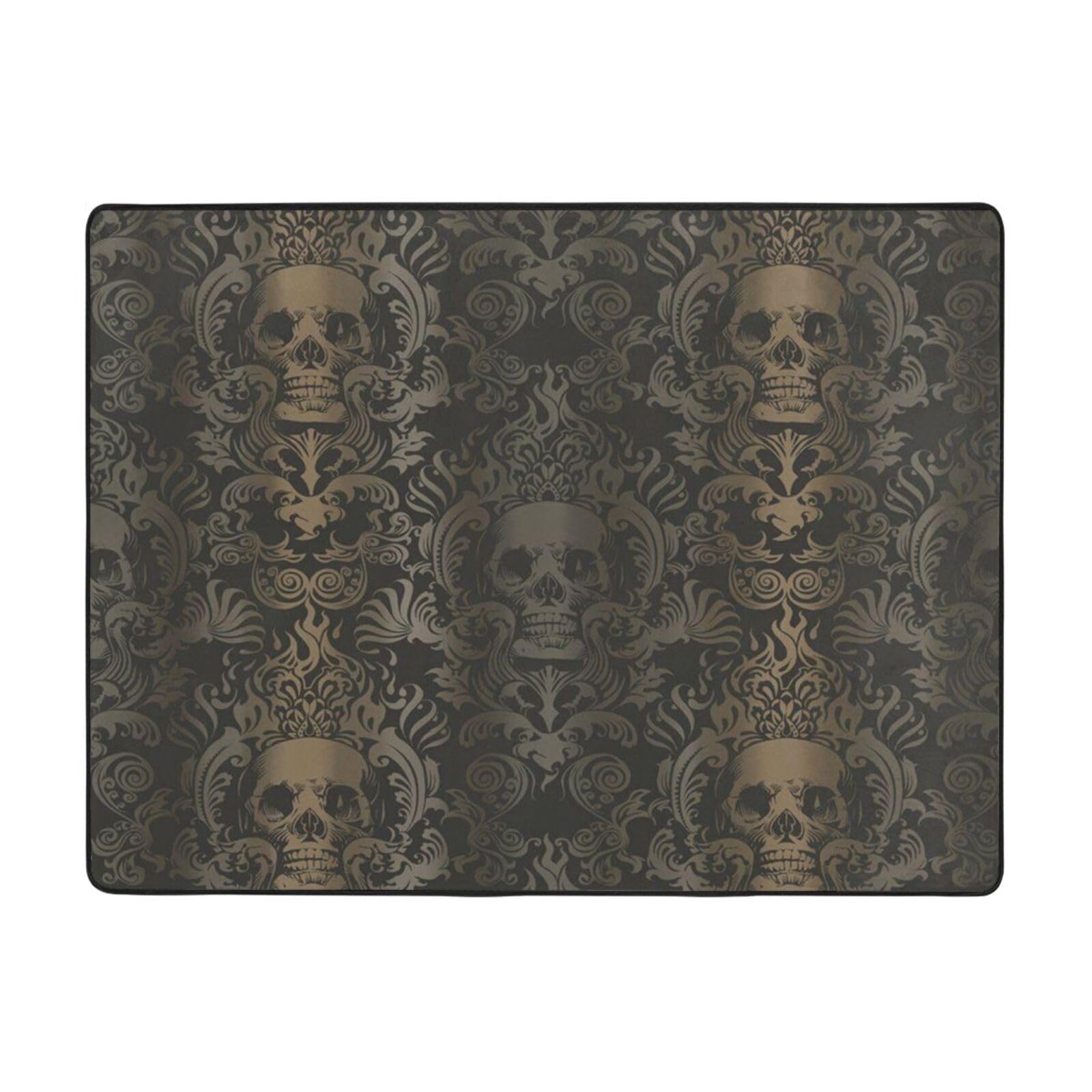 Tapis de salle de bain de luxe BAFAFA tête de mort chic