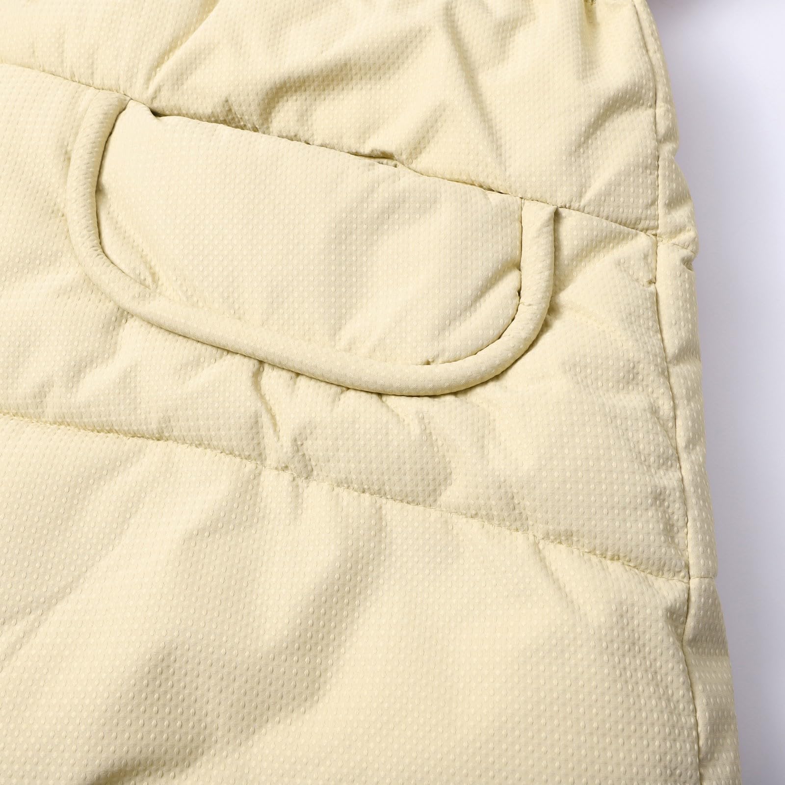 Genérico Ropa Chica Chaqueta de algodón de invierno para mujer, chaqueta grande con capucha y bolsillo en la cintura con cordón de longitud media Chubasqueros Mujer