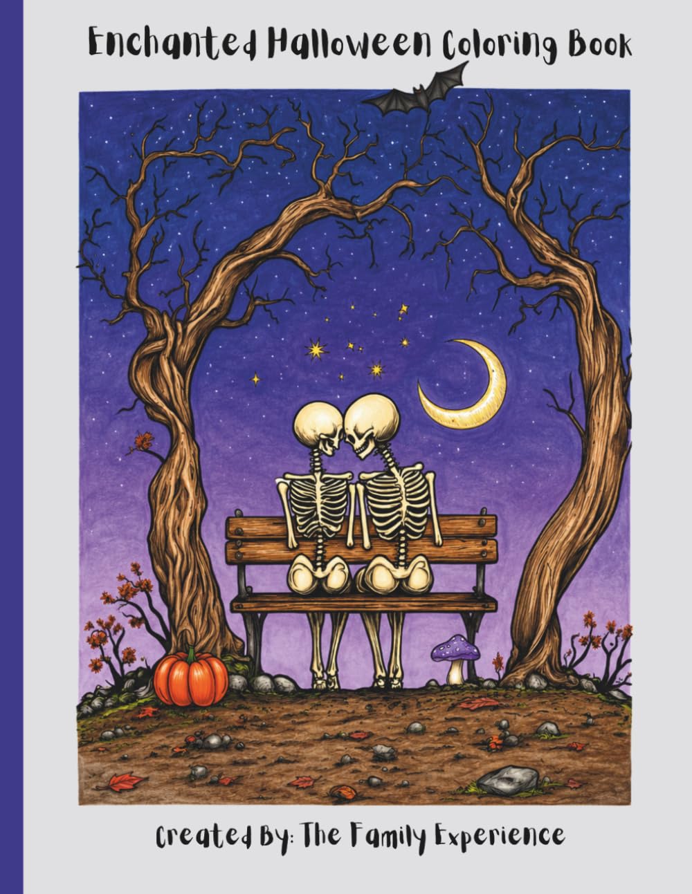 Enchanted Halloween Coloring Book: Whimsical Witches, Moonlit Forests & Magical Nights