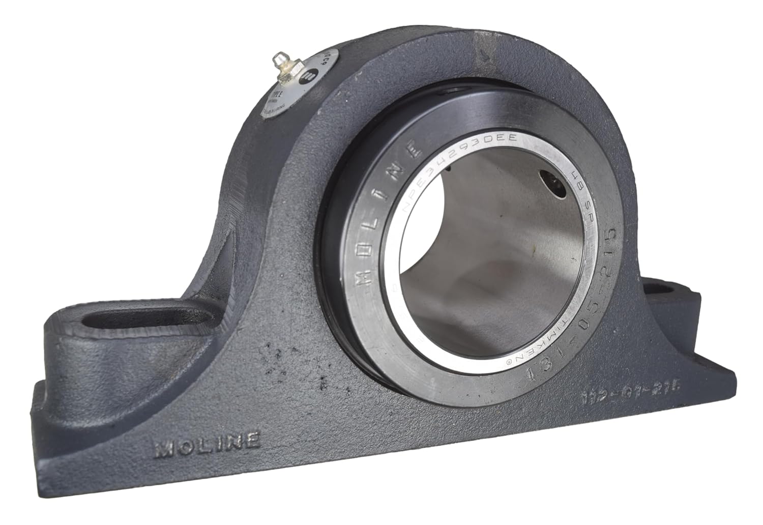Moline 2-15/16" Type-E Heavy Duty Two Bolt Pillow Block Bearing 19321215