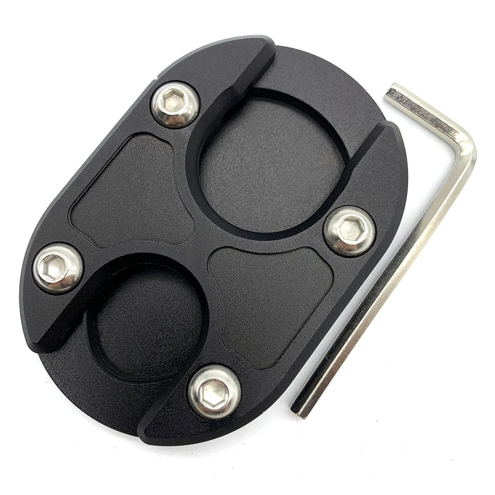 Plaque béquille moto ADV 150 antidérapante avec socle élargi en alu CNC