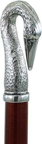 Miniatura 7 de Bastón personalizado en madera de haya, hecho a mano en Italia, mango plateado brillante, 5 colores, elegante