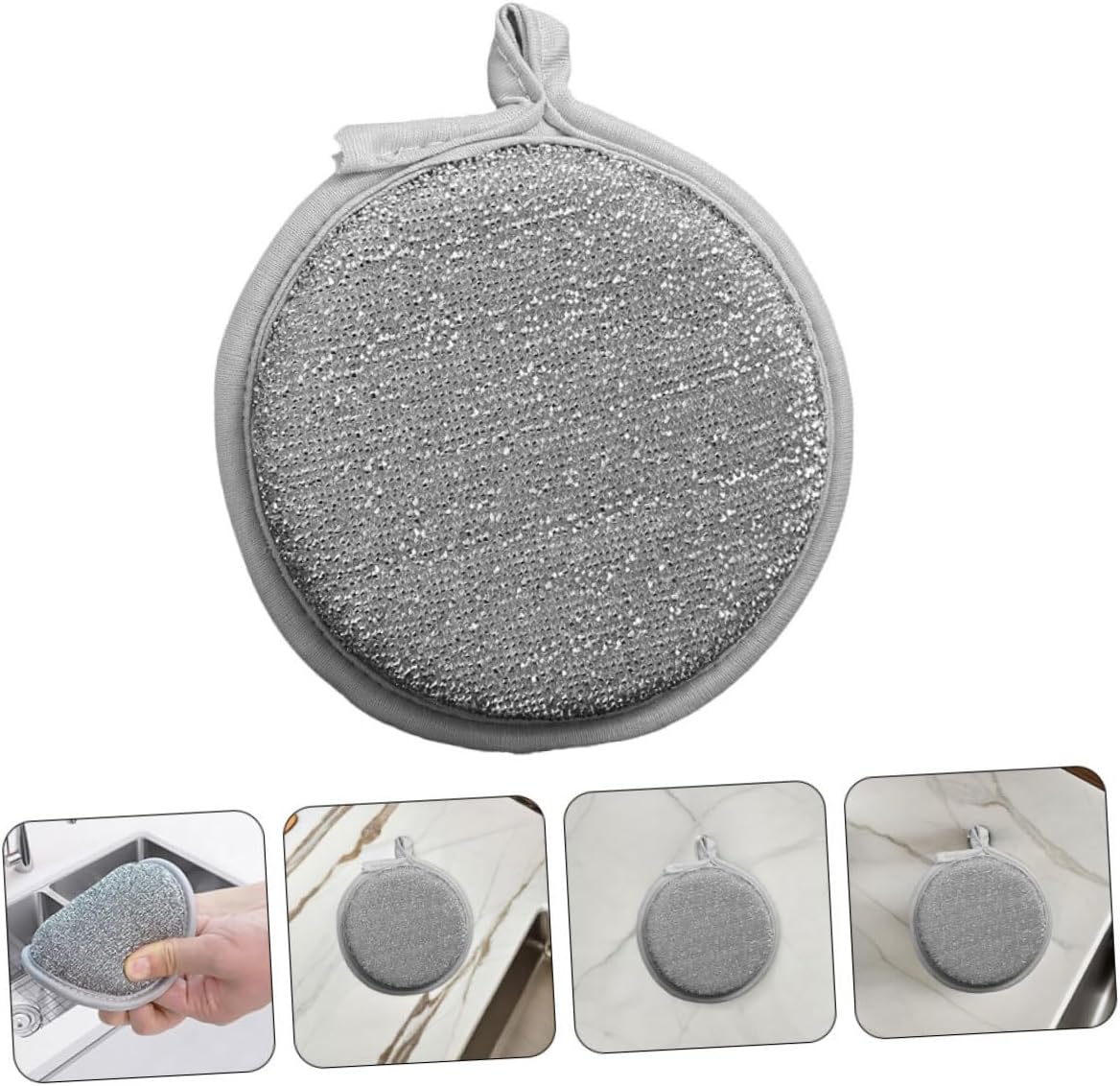 CHILDWEET 20Pcs Heavy Duty Double Sided Nylon Dish Scrubber Sponges Non Scratch Kitchen Cleaning Sponge for Dishes Bathrooms and Furniture High Absorbency Reusable and Durable Design