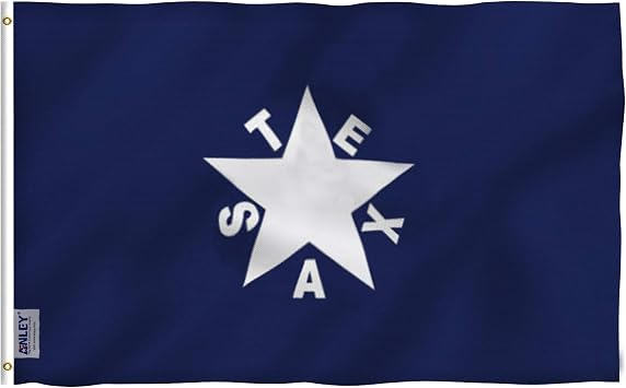 ANLEY Fly Breeze 3x5 Foot Zavala De Lorenzo Texas Flag - Vivid Color and Fade Proof - Canvas Header and Double Stitched - Texan History Flags Polyester with Brass Grommets 3 X 5 Ft
