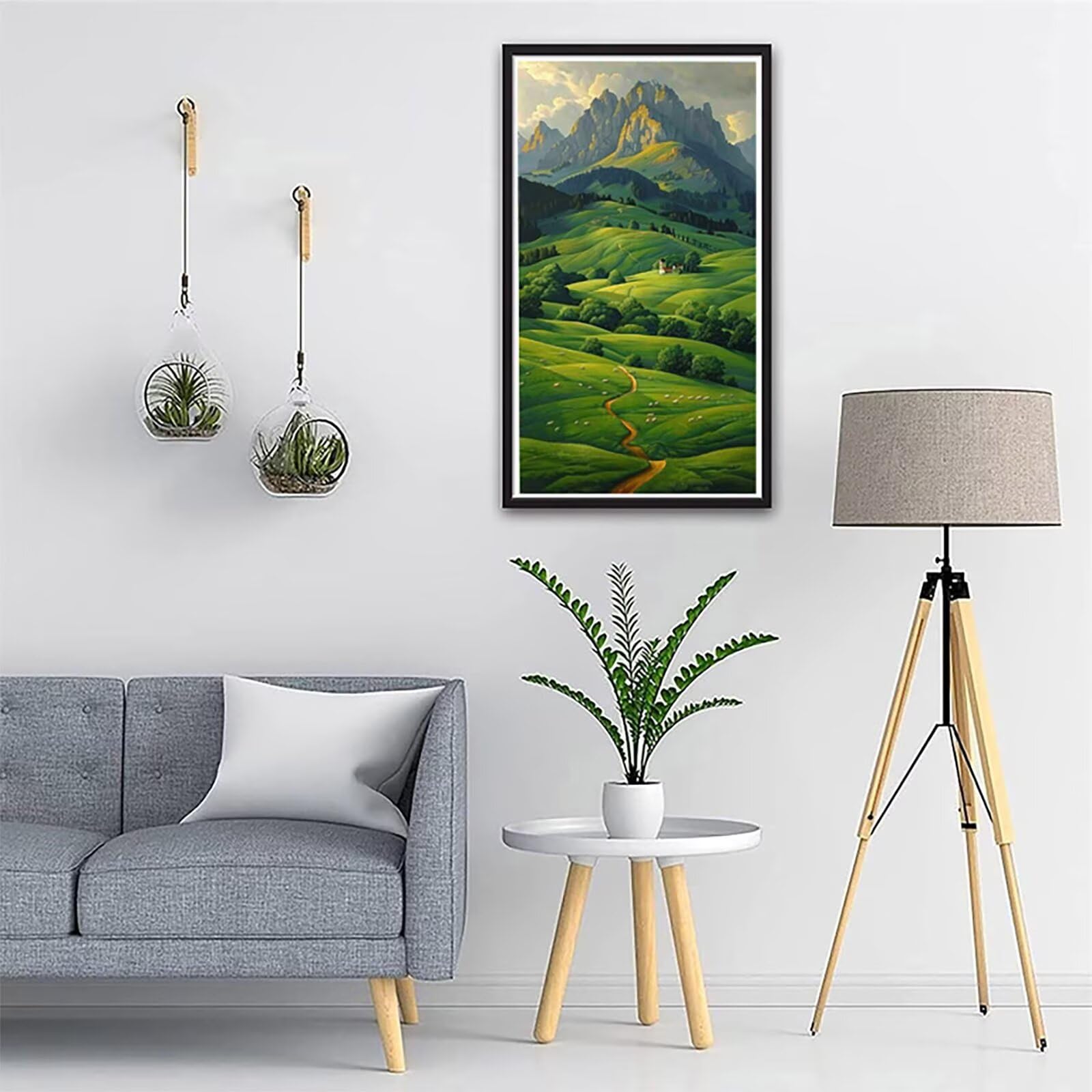 Dipingere con i Numeri Adulti Prateria, Dipingere con i Numeri Paesaggio, Fai da te Paint by Numbers per Principianti, Hobby Creativi Adulti, Painting by Numbers per Decorazioni Casa 80x160cm A-2168