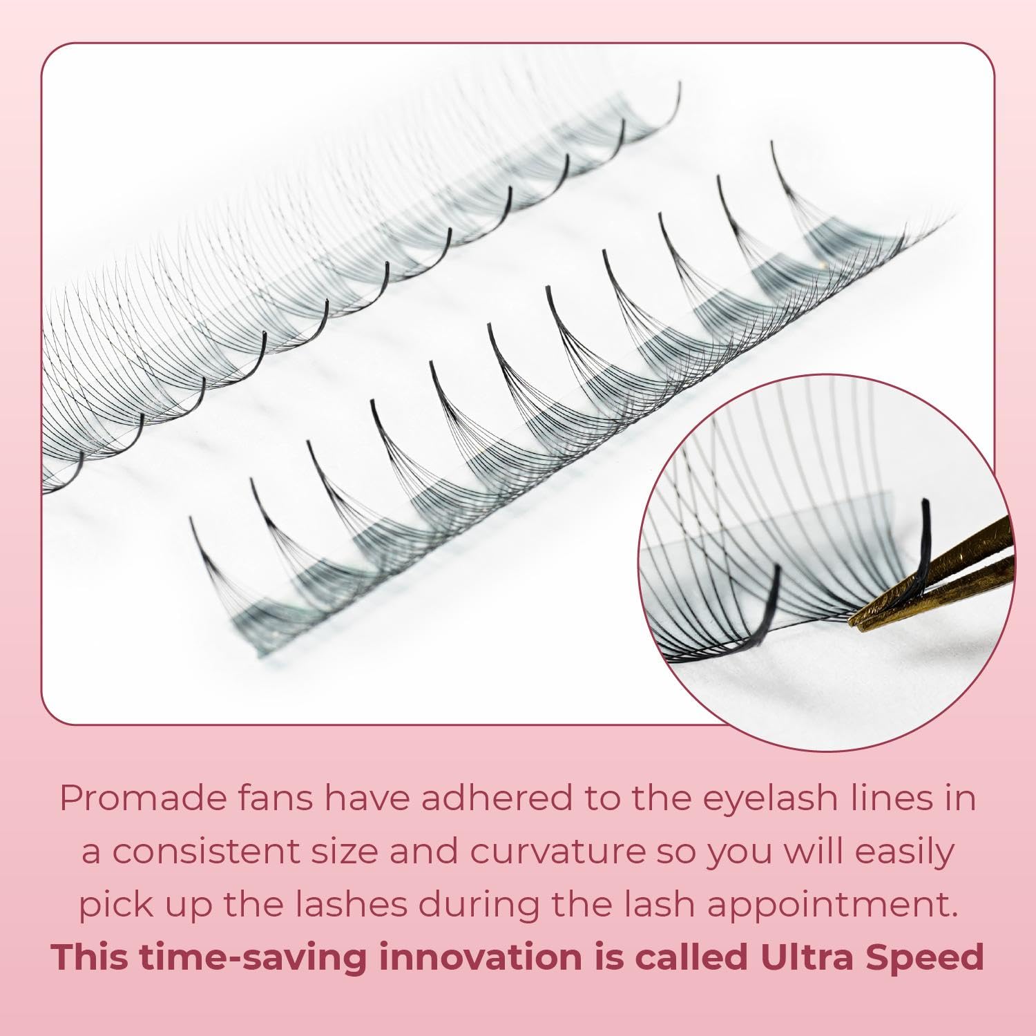 MDC LASHES 1000 Fans Premade Volume Eyelash Extensions – 5D-20D C/CC/D Curl 10–18mm Length 0.05/0.07mm Thickness Ultra Speed Promade Fans Black PBT Professional Lash Supplies Pestañas Pelo A Pelo