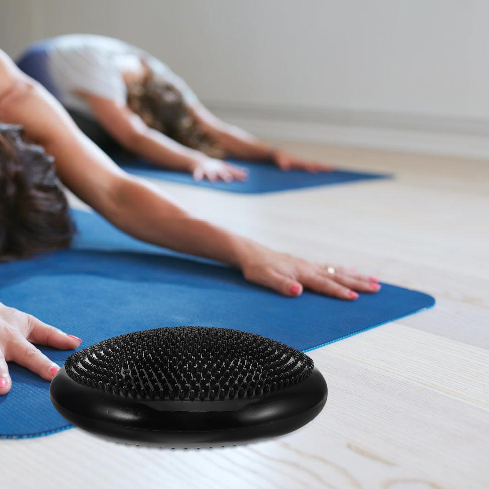 2 Stück Yoga Balance Kissen Rundes Pvc Balancekissen Aufblasbar für Massage und Gym Verbessert die Balance