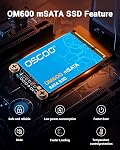 2TB mSATA SSD – SATA III 6Gbps Lecteur interne, jusqu'à 550MB/s, 3D NAND Flash. Compatible avec Ordinateur portable, Bureau, Ultrabook, POS, Serveur