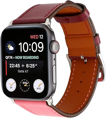 Amazon Apple Watch アップルウォッチ ツーカラー シングル Single バンド ベルト メンズ レディース 男女 男性 女性 ビジネス フォーマル 38mm 40mm 38 40 42mm 44mm 40 44 Iwatchベルト 保護ベルト レザー 交換 スマートウォッチ Series1 2