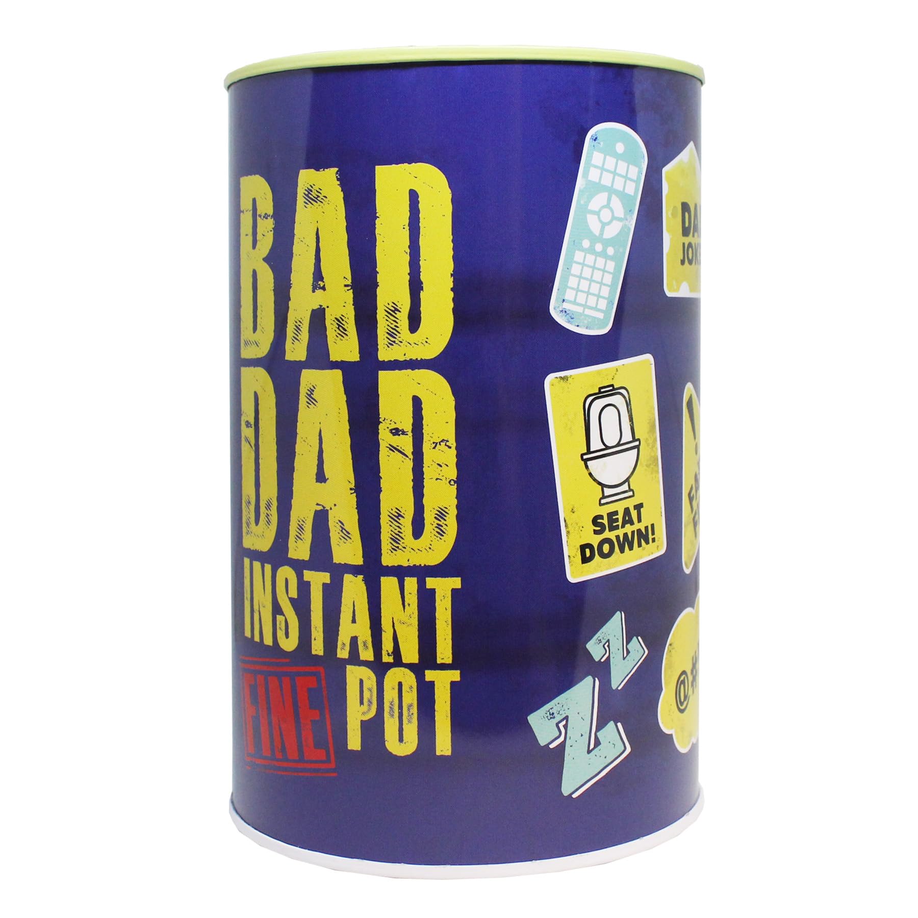 Widdle Gifts Black Metal Money Tin Savings Bank Money Bank, Money Box Father's Day, Christmas Or Birthday- Bad Dad Instant Fines