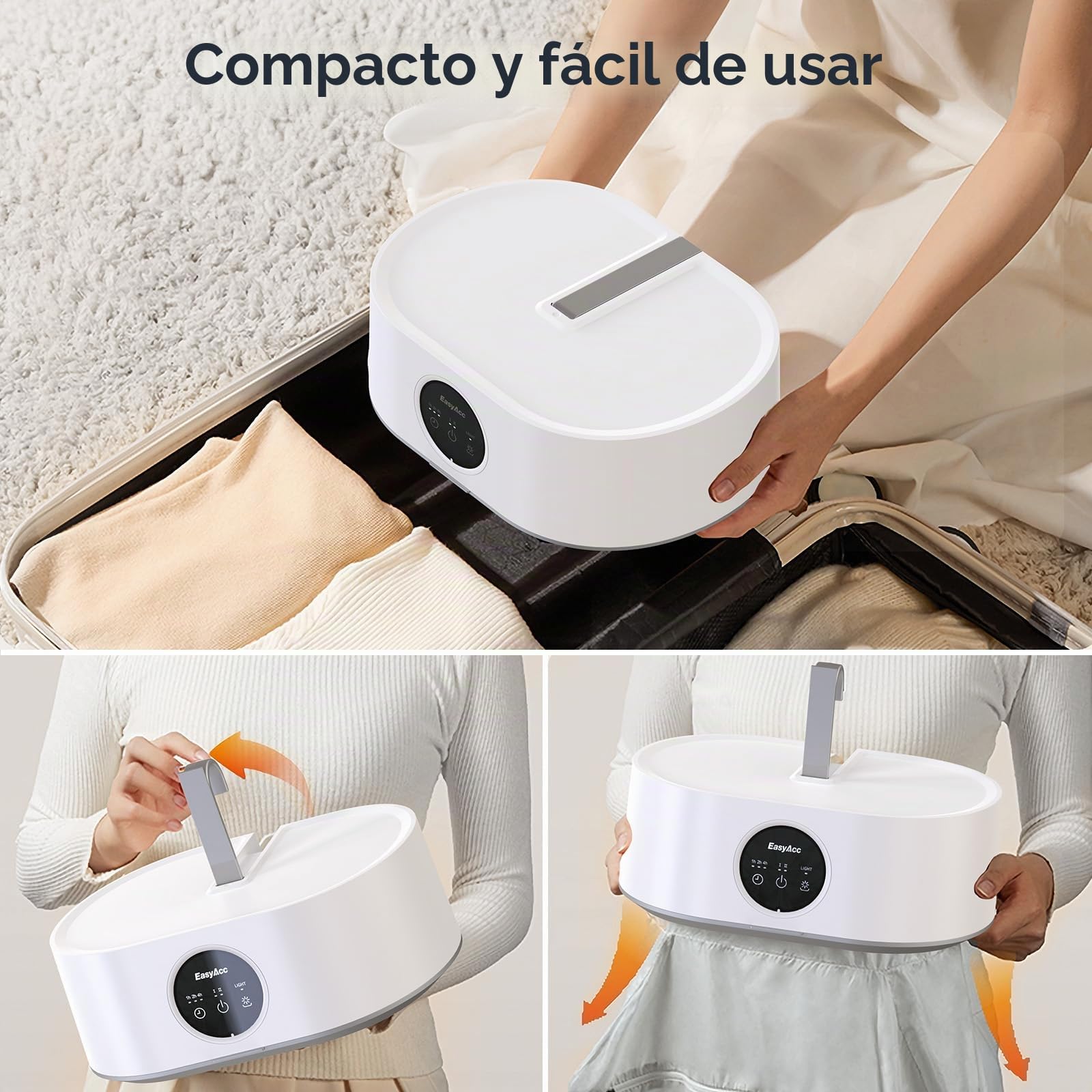 EasyAcc Secadora portátil independiente de carga superior de 10.0 kg