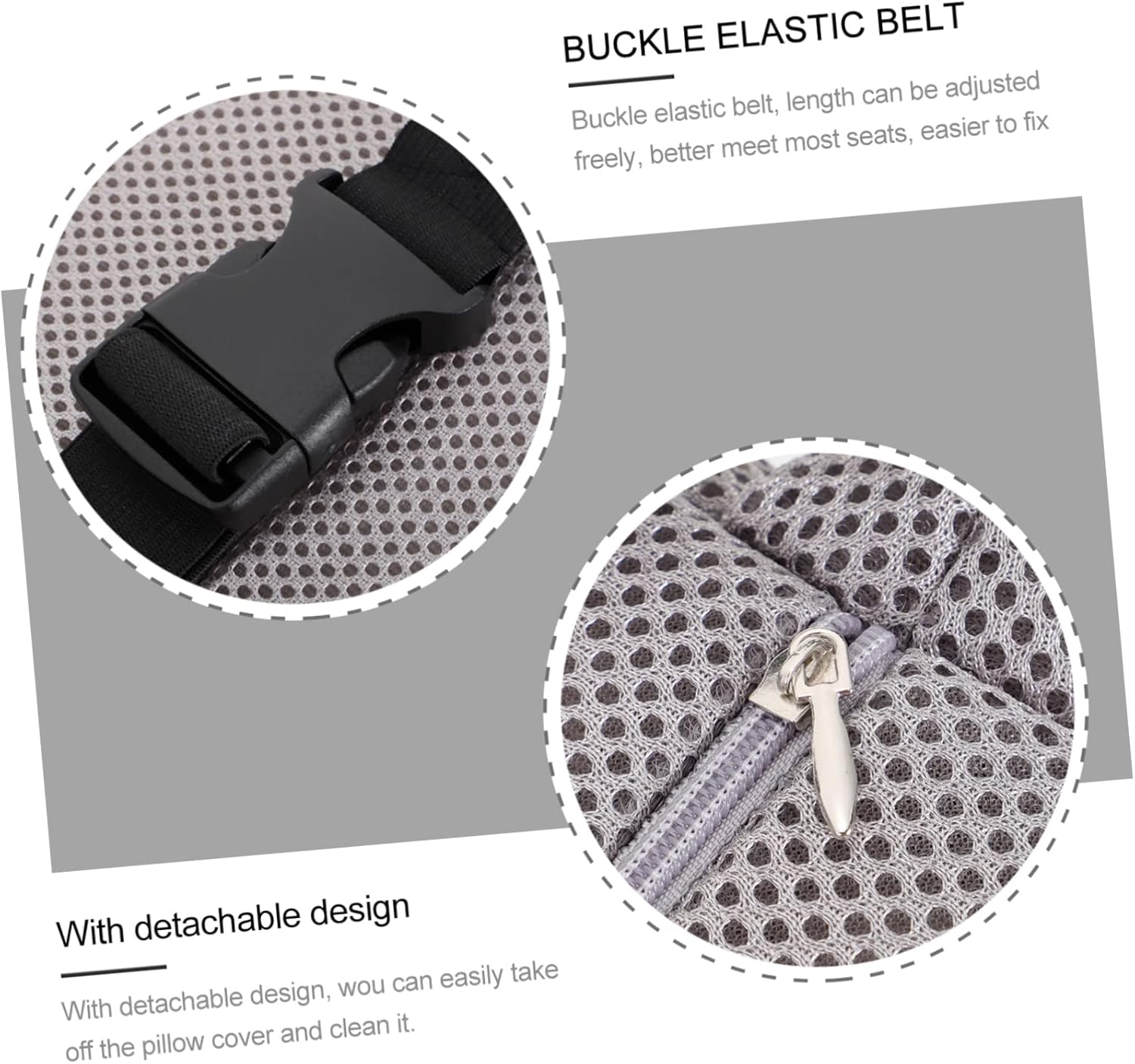 Comfortable Memory Foam Lumbar Support Cushion for Office and Car Waist Pillow with Removable Cover for Back Pain Relief Black