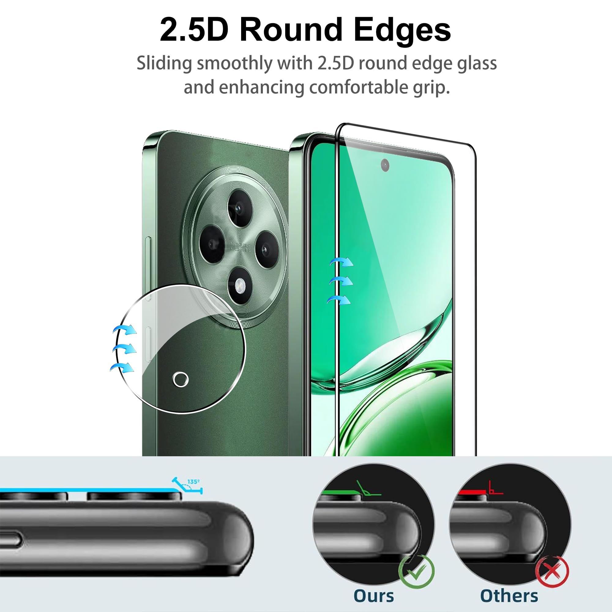 Effcotuo Schutzfolie für OPPO Reno 15 F/ 15F/ 15 FS/ 15FS 5G Effcotuo Schutzfolie für OPPO Reno 15 F/ 15F/ 15 FS/ 15FS 5G
