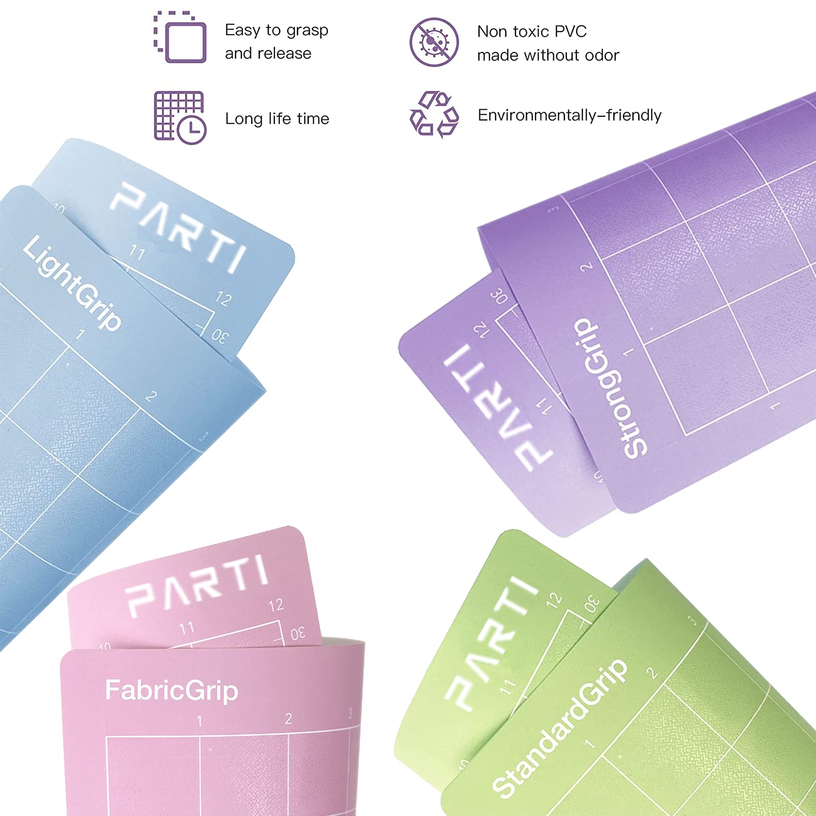 Tappetino da Taglio per Cricut Maker 3/Explore Air 2/3, Silhouette Cameo 4/3/2/1 - Autoadesivo (30,5x30,5 cm) - 4 Pezzi