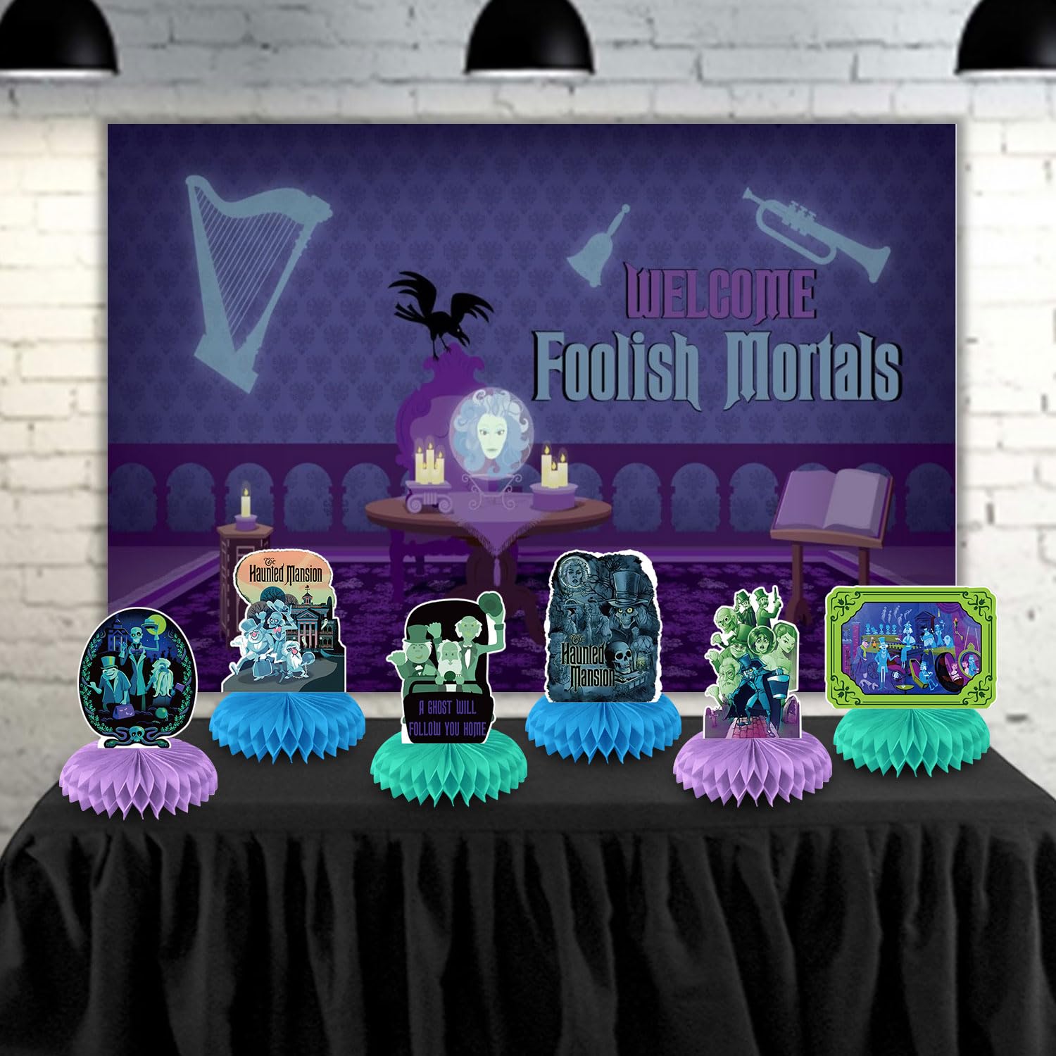 Snapklik.com : Haunted Mansion Party Decorations Honeycomb Centerpiece