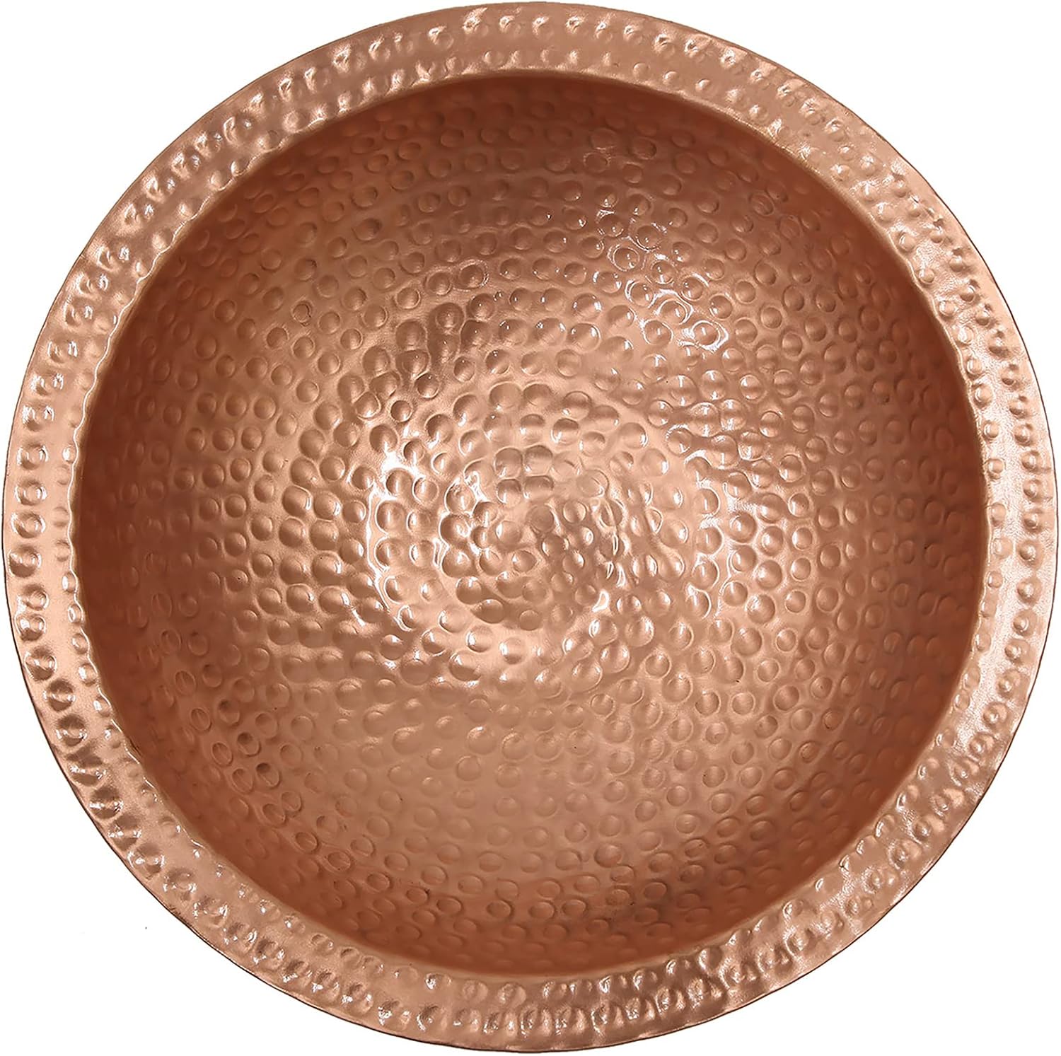 Achla Designs 201-5016 Hammered Solid Wall Mount Bracket Birdbath, Satin Copper