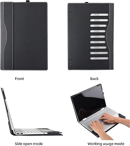 Miniatura 9 de Funda para portátil HP OMEN 16 de 16.1 pulgadas (16t-k000 16t-b10016-n0797nr16zn00016-k0797nr16zn000) Funda desmontable de piel sintética (16.1-rojo