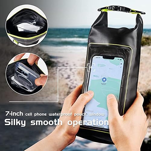 Miniatura 6 de Bolsa impermeable 2 en 1 para acampar al aire libre, playa, bolsa a prueba de arena, mochila impermeable para teléfono celular, accesorios para