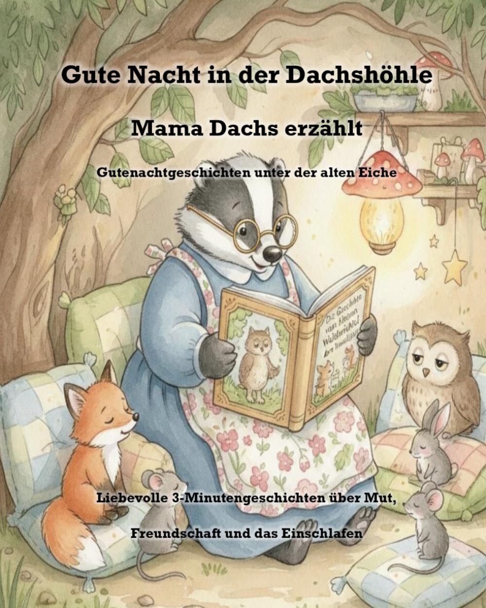 Gute Nacht in der Dachshöhle: Mama Dachs erzählt Gutenachtgeschichten unter der alten Eiche Liebevolle 3-Minutengeschichten über Mut, Freundschaft und das Einschlafen