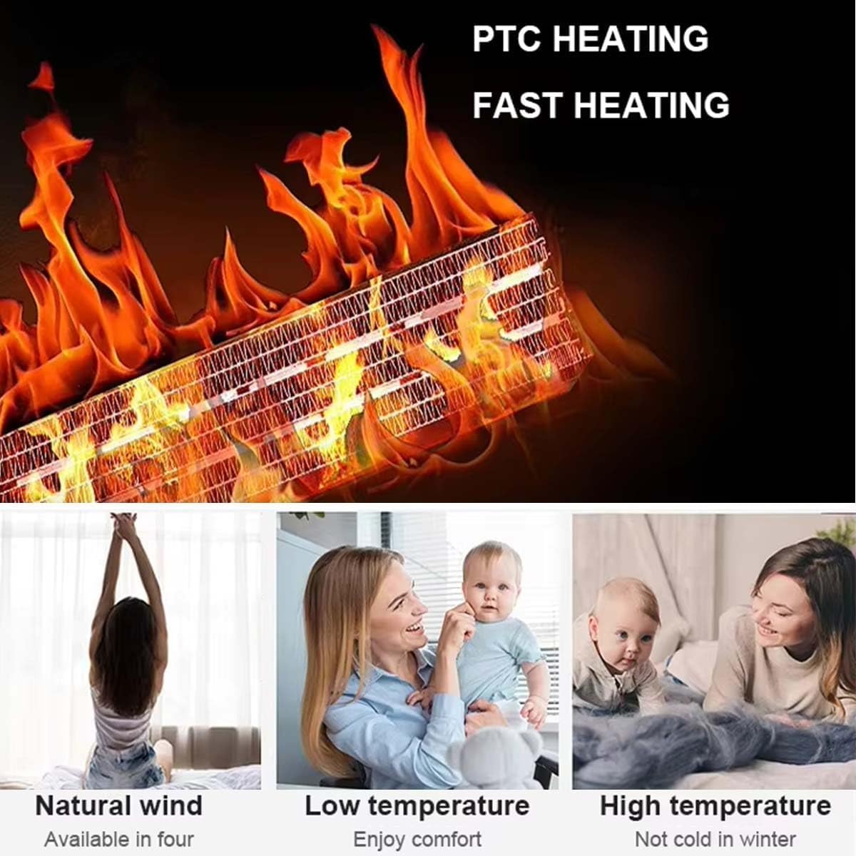 Climatiseur, Polyvalent Climatisation Portables Compacts, Refroidisseur d'Air Mural avec Écran Tactile, 12000 BTU pour Espaces Intérieurs, UE 220 V