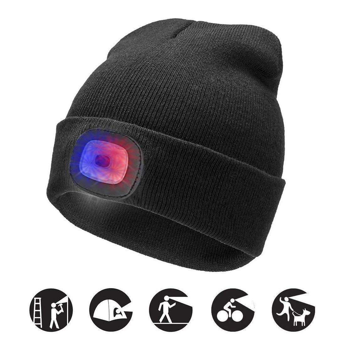 ATNKE Bright LED Lighted Beanie Cap 