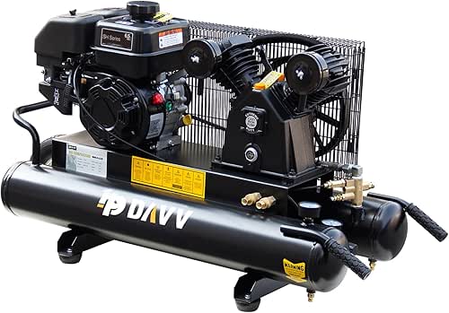 Gas Driven Compressor 6.5HP - Single Stage - 9 Gal