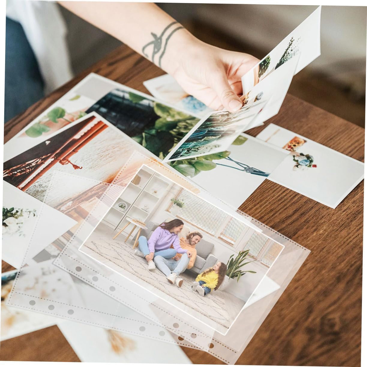 Veemoon 30pcs Photo Album Refill Pages Card Sleeves for Binders Sturdy Material Easy Access for Photo Storage and for Collectors and Organizers