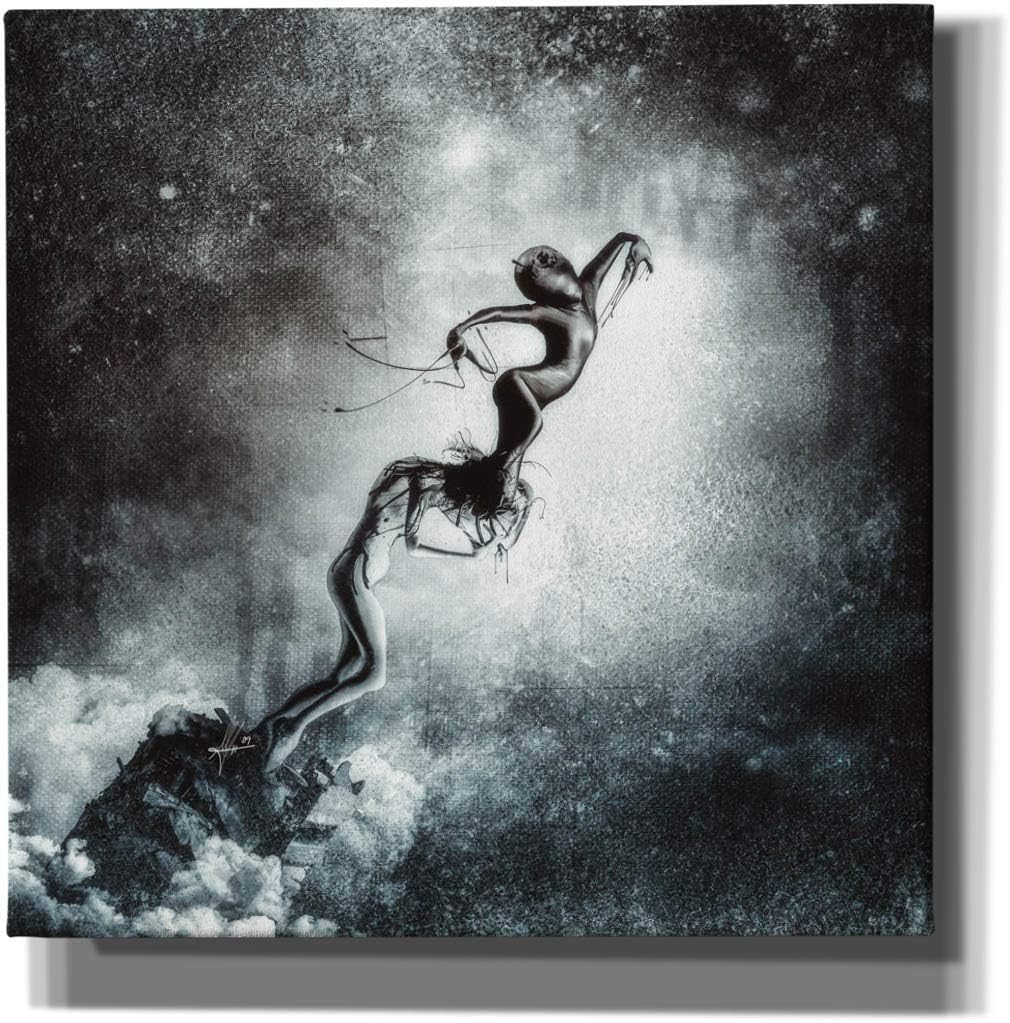 Epic Graffiti ' Host' by Mario Sanchez Nevado Canvas Wall Art, 12" x 12", Grey