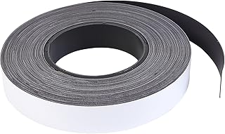Mastervision 50ft x1 Magnetic Tape Roll, Dry Erase Surface Can Be Written On & Erased, Great for Labeling Metal Shelves, File Cabinets & Dry Erase Boards, Cut to Fit