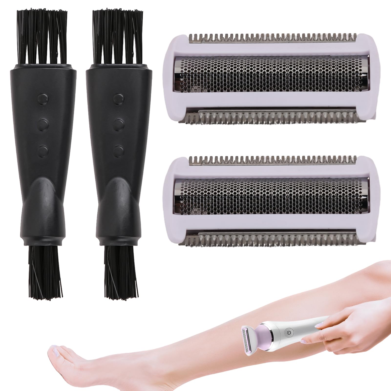 2 lame di ricambio per rasoio BRL130 BRL140 BRL175 BRL146 Bre620 Bre640 Bg2040 Bg2020 Wet & Dry Ladyshave - 2 lame da rasoio da donna