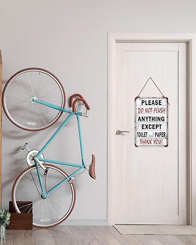 Miniatura 8 de Letrero con texto en inglés Please Do Not Flush Anything Except (Please Do Not Flush Anything Except Higiénico), letrero de etiqueta con divertido