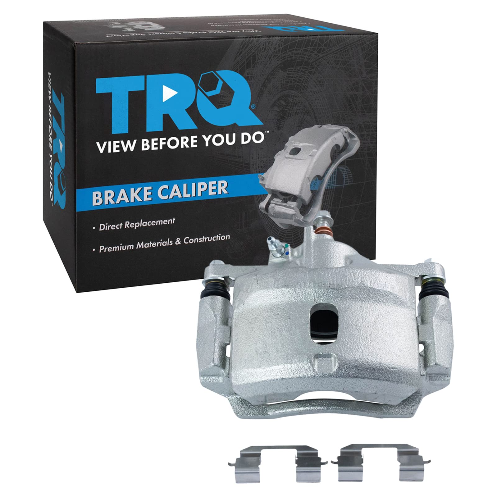 TRQ Front Left Right Brake Caliper w/Bracket Driver Passenger Side