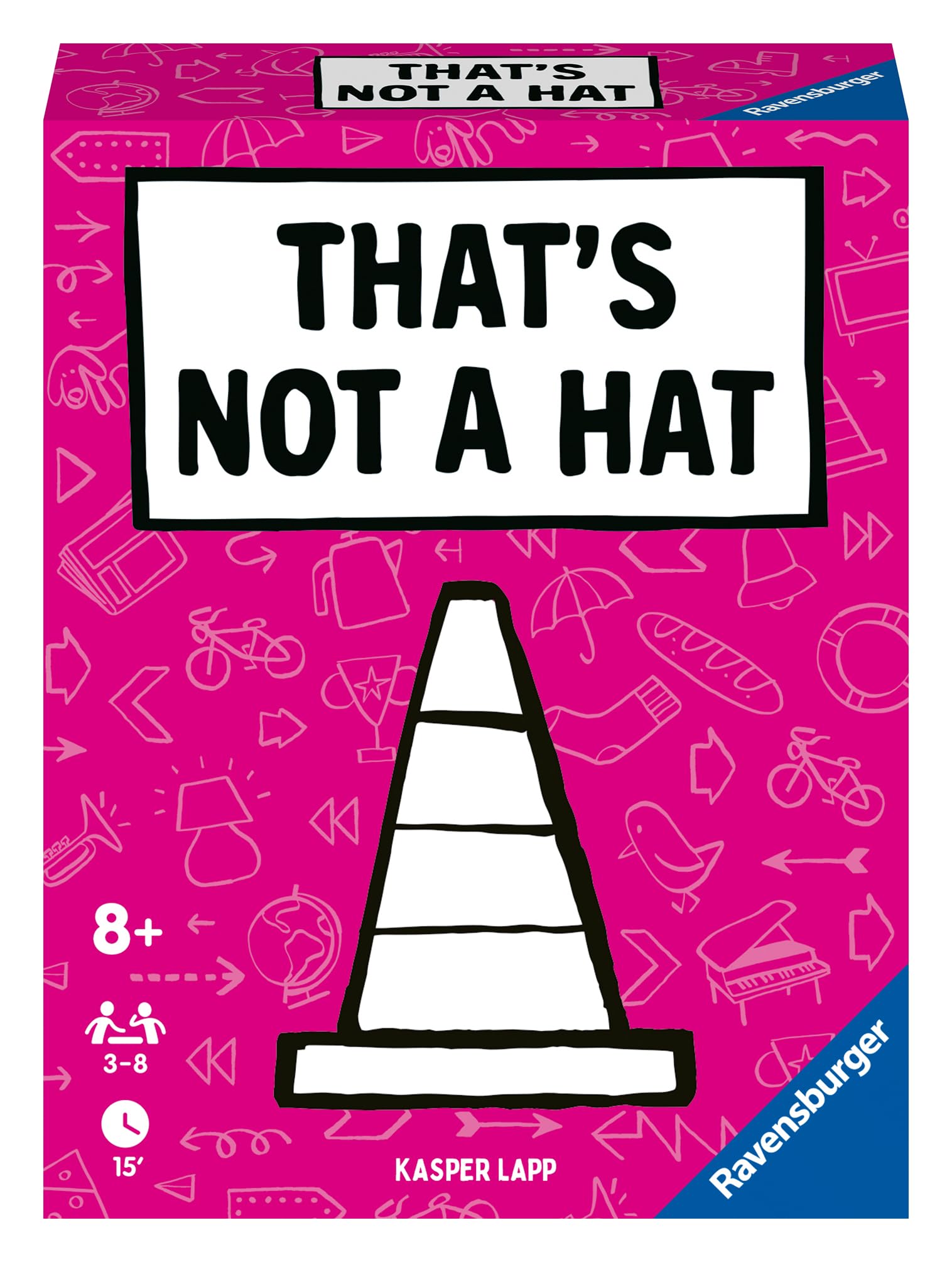 Ravensburger That's Not a Hat Jeu de Société Famille Ambiance Mémoire Bluff 3-8 Joueurs dès 8 Ans Jeu de Cartes Nomade 20954
