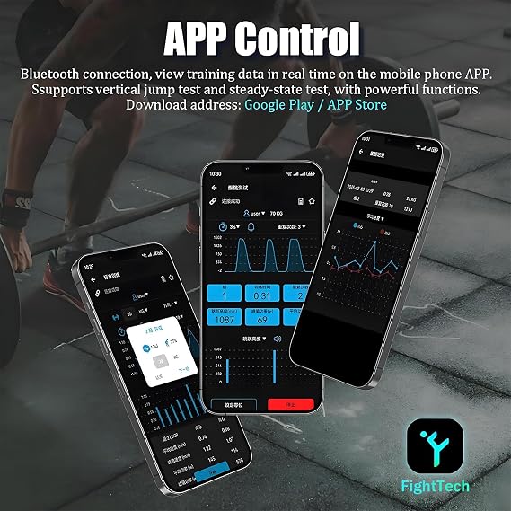 Velocity Based Training Device, Smart Speed Tracker for Weightlifting & Squats, Linear Encoder for Powerlifting, Real-Time App, Voice Tips, 1mm Precision, Charge 2h Use 50h,A
