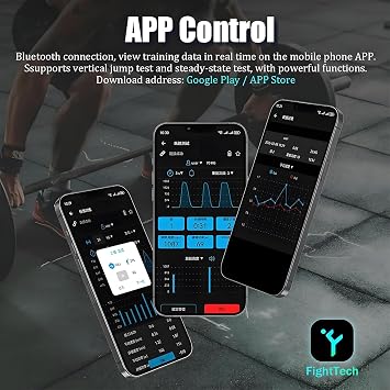 Velocity Based Training Device, Smart Speed Tracker for Weightlifting & Squats, Linear Encoder for Powerlifting, Real-Time App, Voice Tips, 1mm Precision, Charge 2h Use 50h,A