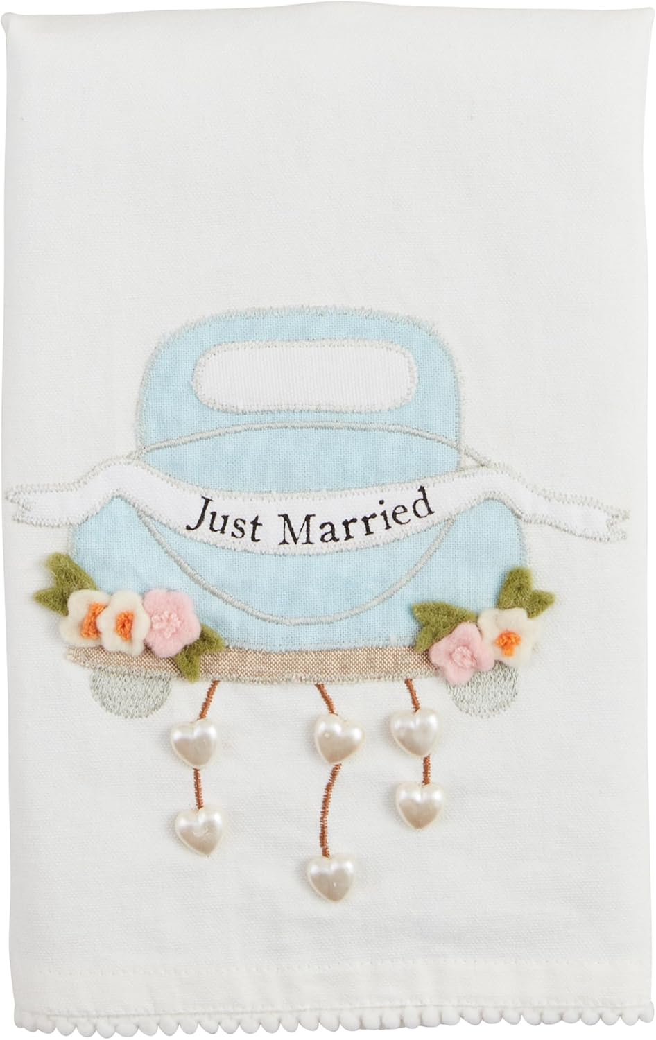 Mud Pie Just Married Wedding Tea Towel; 21" x 14"