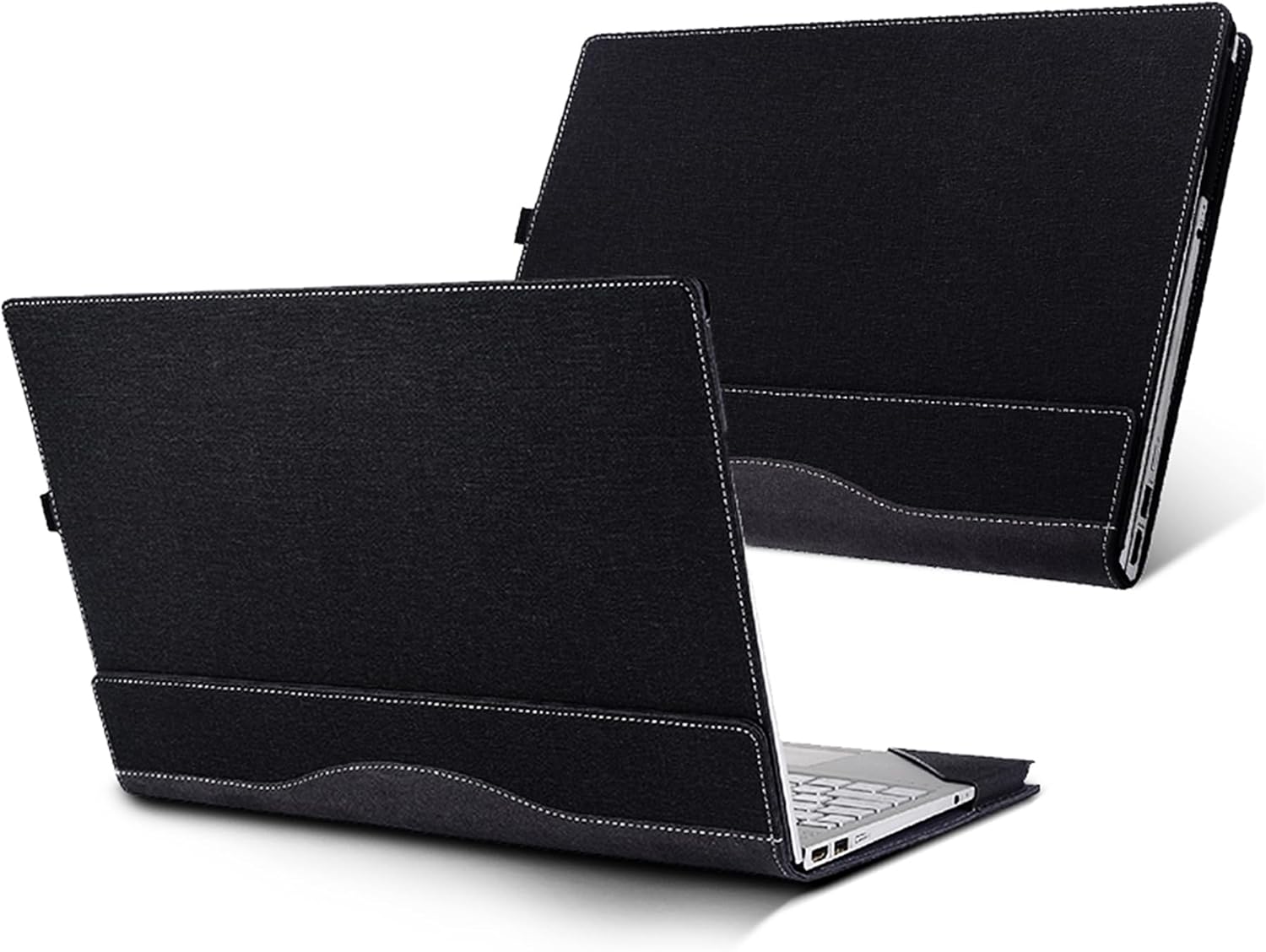 Laptop Case Cover for Dell Pro 16 Plus (PB16250 /PB16255) & Pro16 PC16255 /PC16250 &for Dell 16Plus DB16250 Sleeve,PU Leather Notebook PC Protective Bag with Pen Holder (Dark Grey)