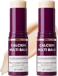 2 PCS Calcium Multi Balm Stick, Calcium Volume Multi Balm - Intensive Anti-Aging Repair, Korean Collagen Firming Stick for Wrinkles on Face, Eyes, Neck, Hydrating Lifting Treatment with Vitamin D