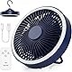 GeeRic 卓上扇風機 静音 小型 1台3役 キッチン用 吊り下げ 扇風機 コードレス 強力 4000mAh サーキュレーター アウトドア扇風機 壁掛け扇風機 携帯扇風機 ミニファン USB充電 Type-c 熱中症対策 洗面所 台所 寝室 トイレ デイキャンプ