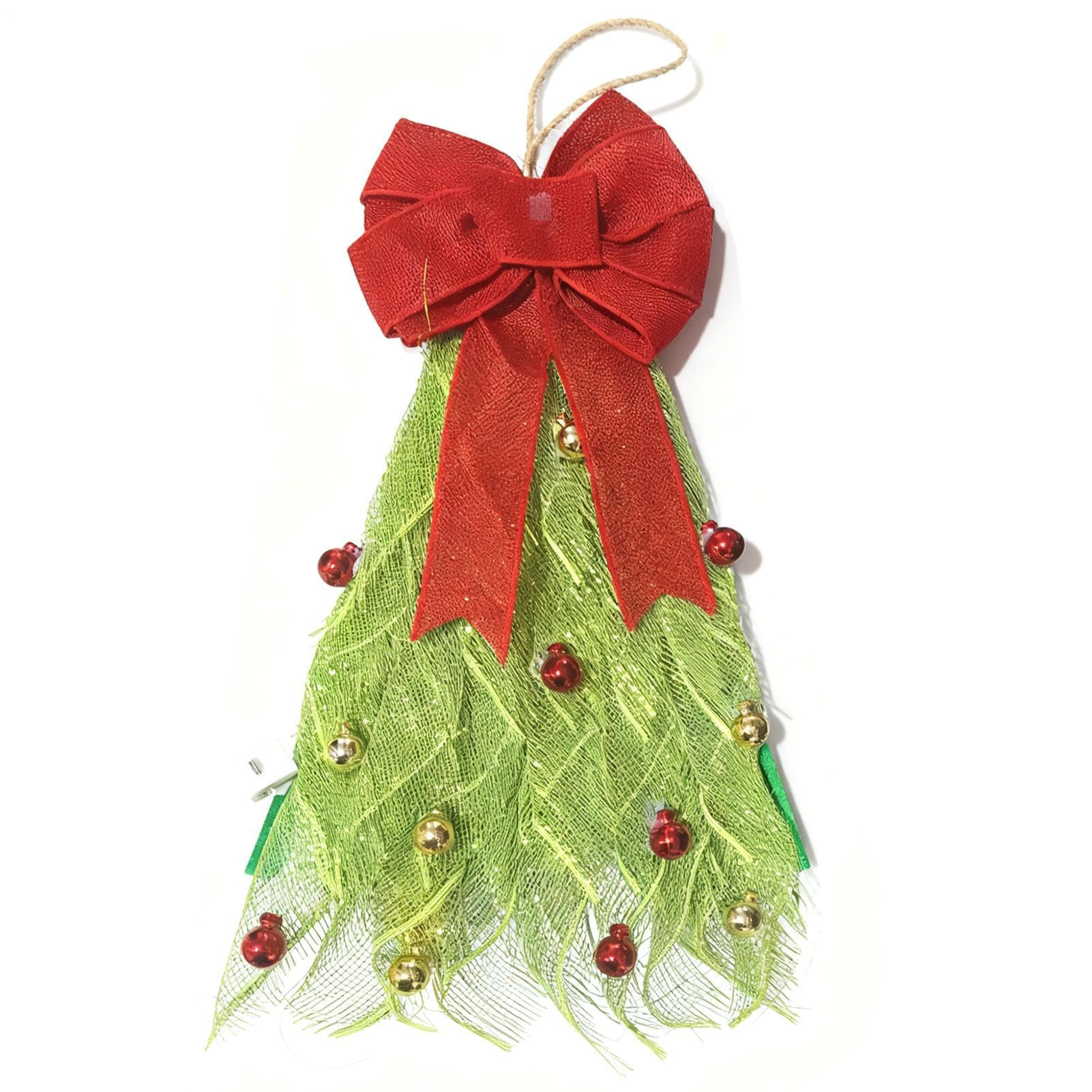 Guirnalda de Navidad Artificial de Hoja perenne para Exteriores, Accesorio | Decorativo para árbol de Navidad, decoración de Pared para Puerta, Pieza de celebración Hecha a Mano | Patio Interior