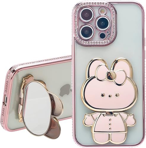 Miniatura 1 de iFiLOVE Linda funda para iPhone 11 Pro Max, para niñas, mujeres y niños, de lujo, con diamantes de imitación, chapado en diamantes de imitación,