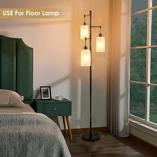 Miniatura 4 de Paquete de 4 pantallas de cristal transparente de repuesto, 5.51 pulgadas de altura, 3.94 pulgadas de diámetro, 1.65 pulgadas de ajuste, cubiertas