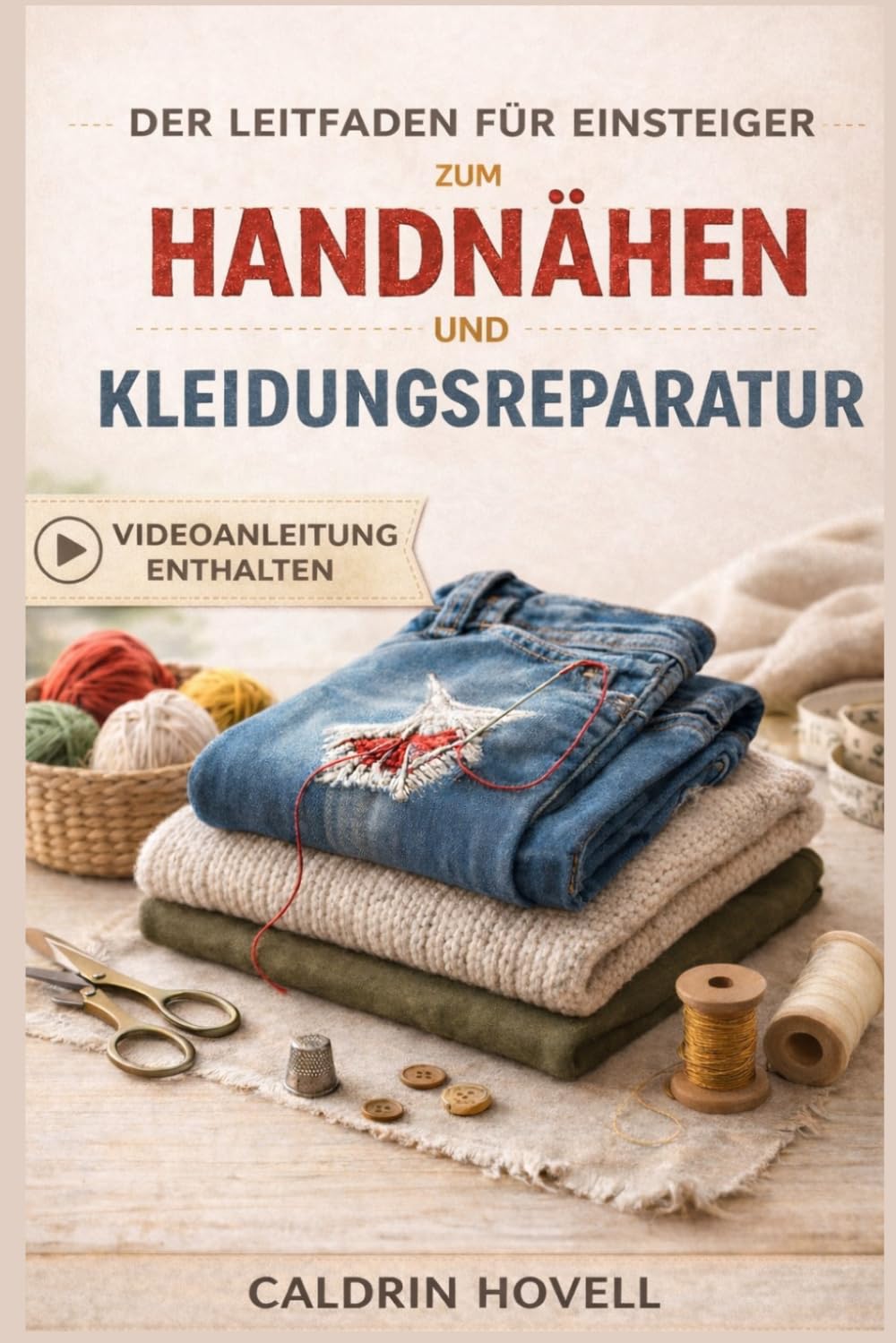 DER LEITFADEN FÜR EINSTEIGER ZUM HANDNÄHEN UND KLEIDUNGSREPARATUR: Einfache Schritt-für-Schritt-Anleitungen zum Ausbessern, Reparieren und Restaurieren von Kleidung ohne Nähmaschine