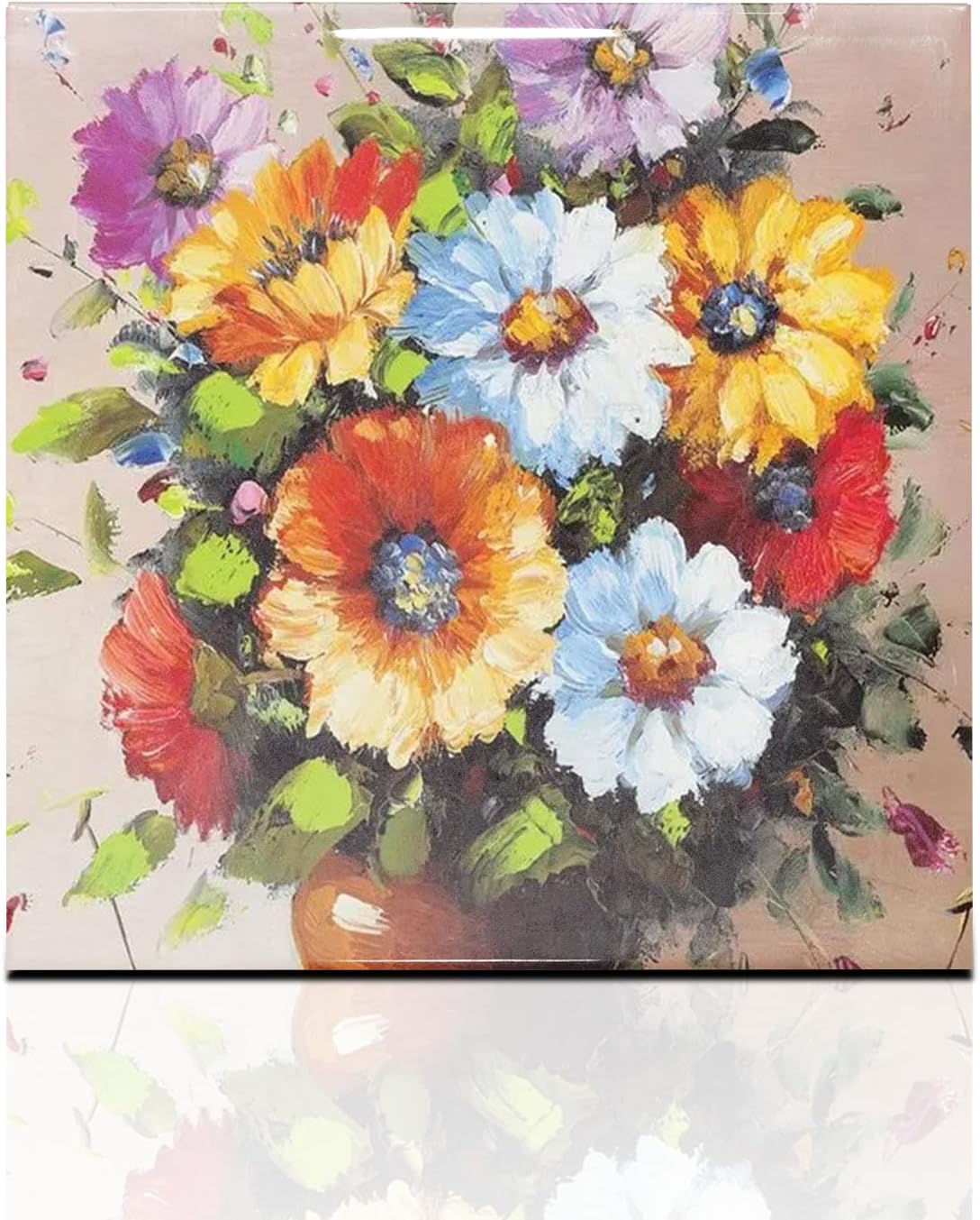 MR.R 8 Pack Sublimation Blanks 6x6 White Glossy Ceramic Tiles Crafts for Heat Press Transfer Printing Customized Photo Frame Novelty for Wedding, Birthday Gift, Decoration (15x15cm)